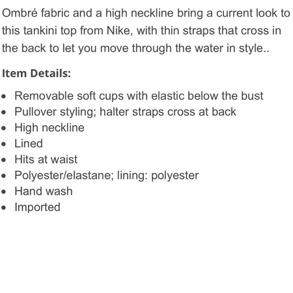 Nike Ombré 2-piece tankini swimsuit - Picture 10 of 12